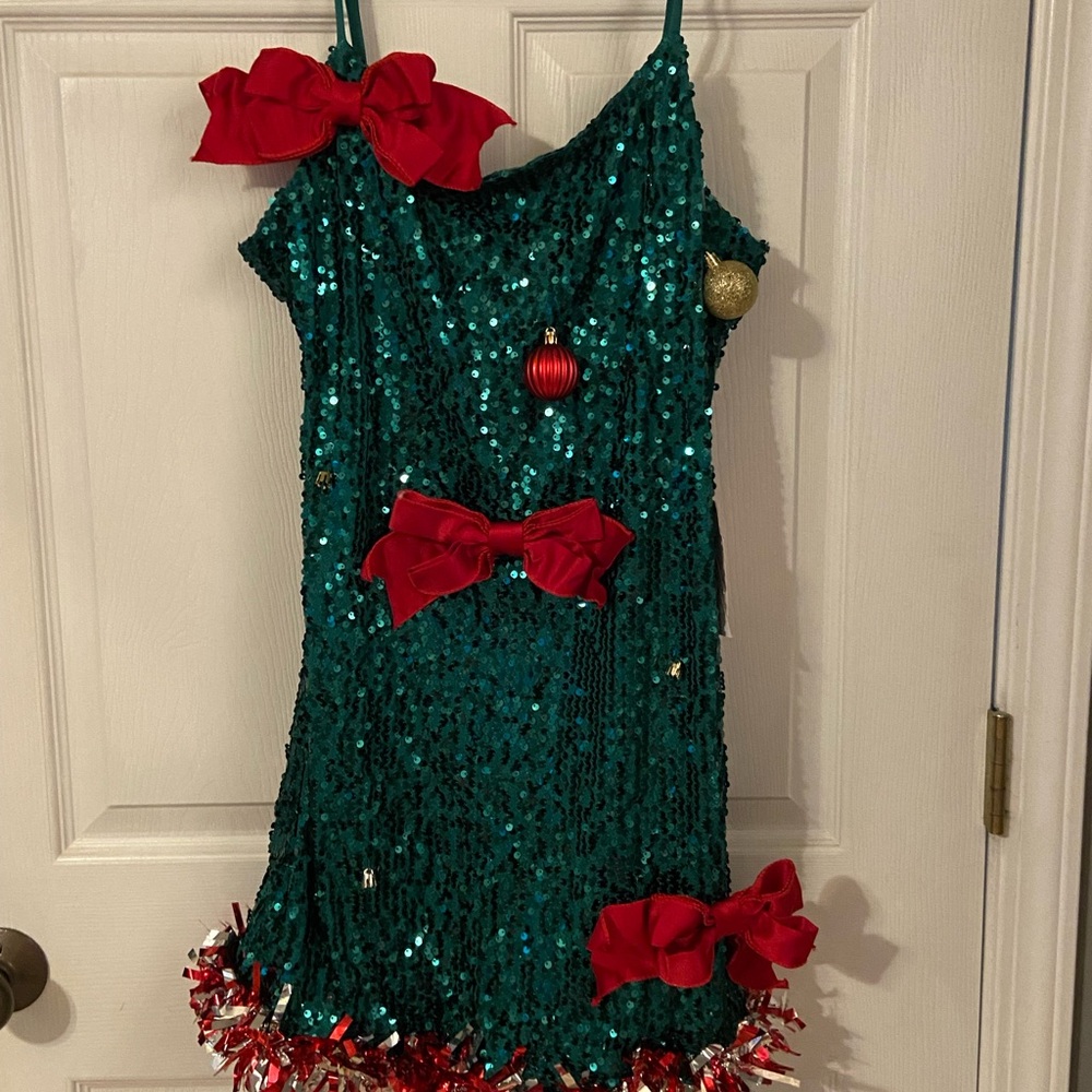 Women’s Green Sequin Christmas Dress